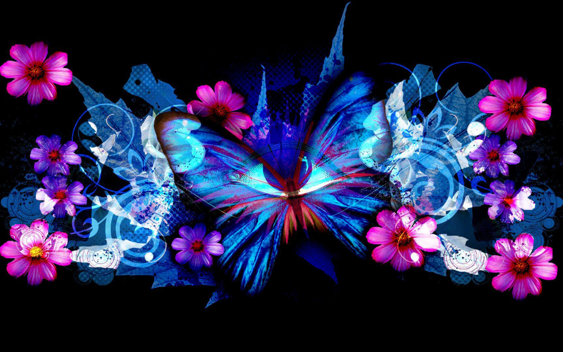 3d Butterfly 4к